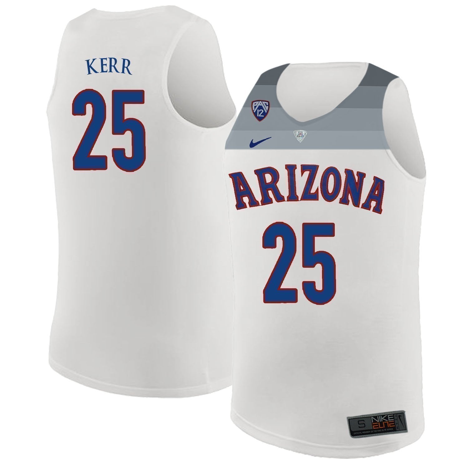 Steve Kerr Arizona Wildcats Basketball Jersey-White