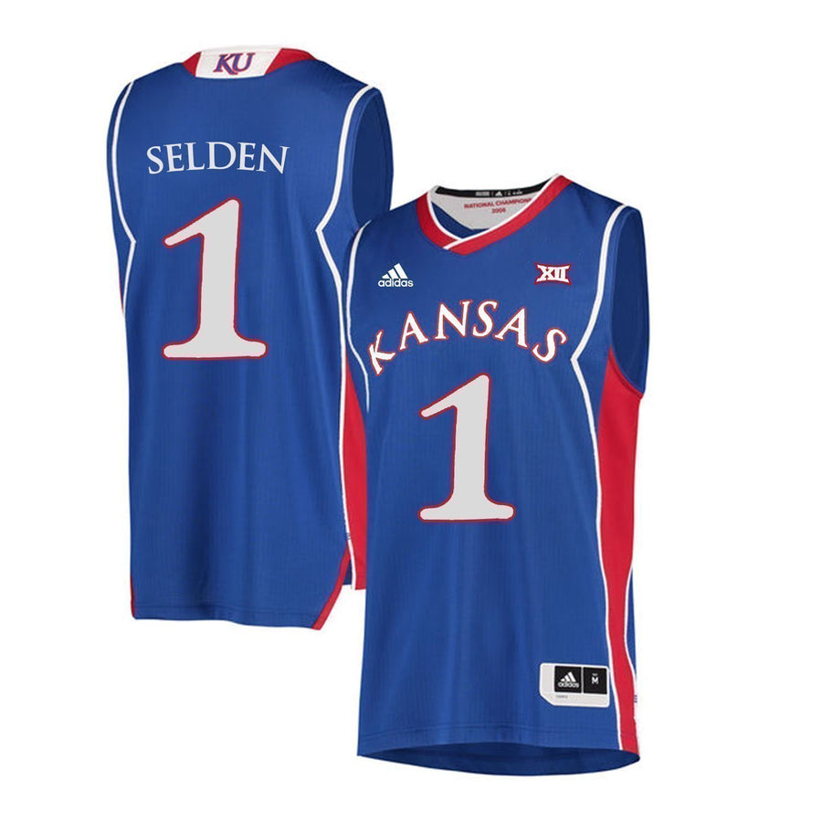 Wayne Selden Kansas Jayhawks Basketball Jersey-Blue