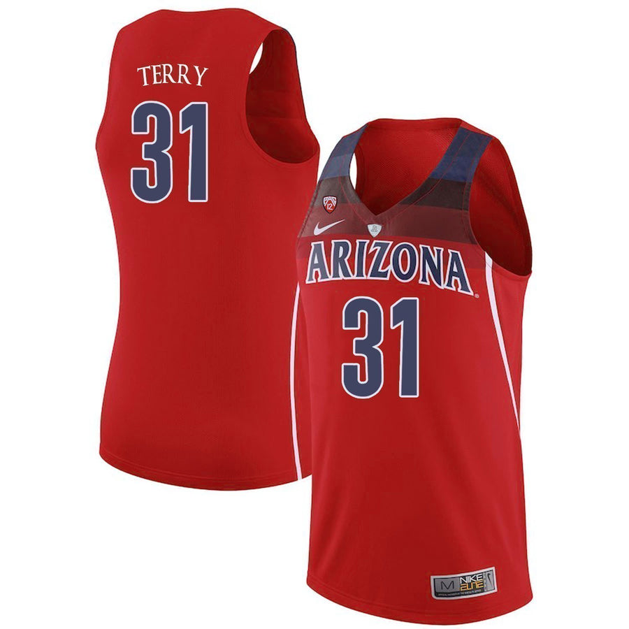 Jason Terry Arizona Wildcats Basketball Jersey-Red