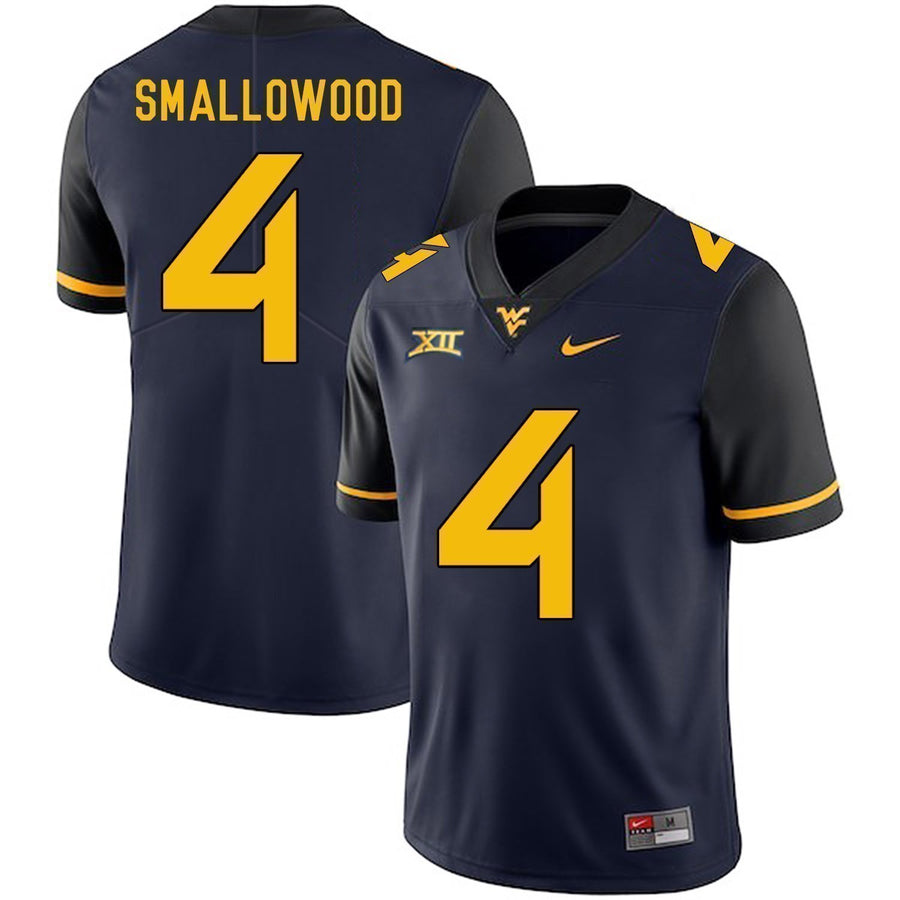 Wendell Smallwood West Virginia Mountaineers Football Jersey - Navy