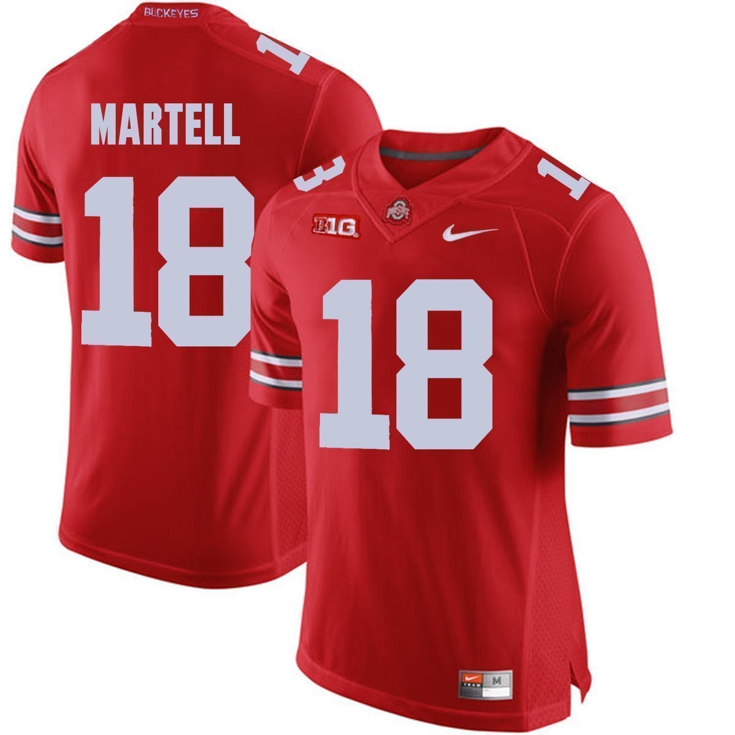 Tate Martell Ohio State Buckeyes Football Jersey - Red