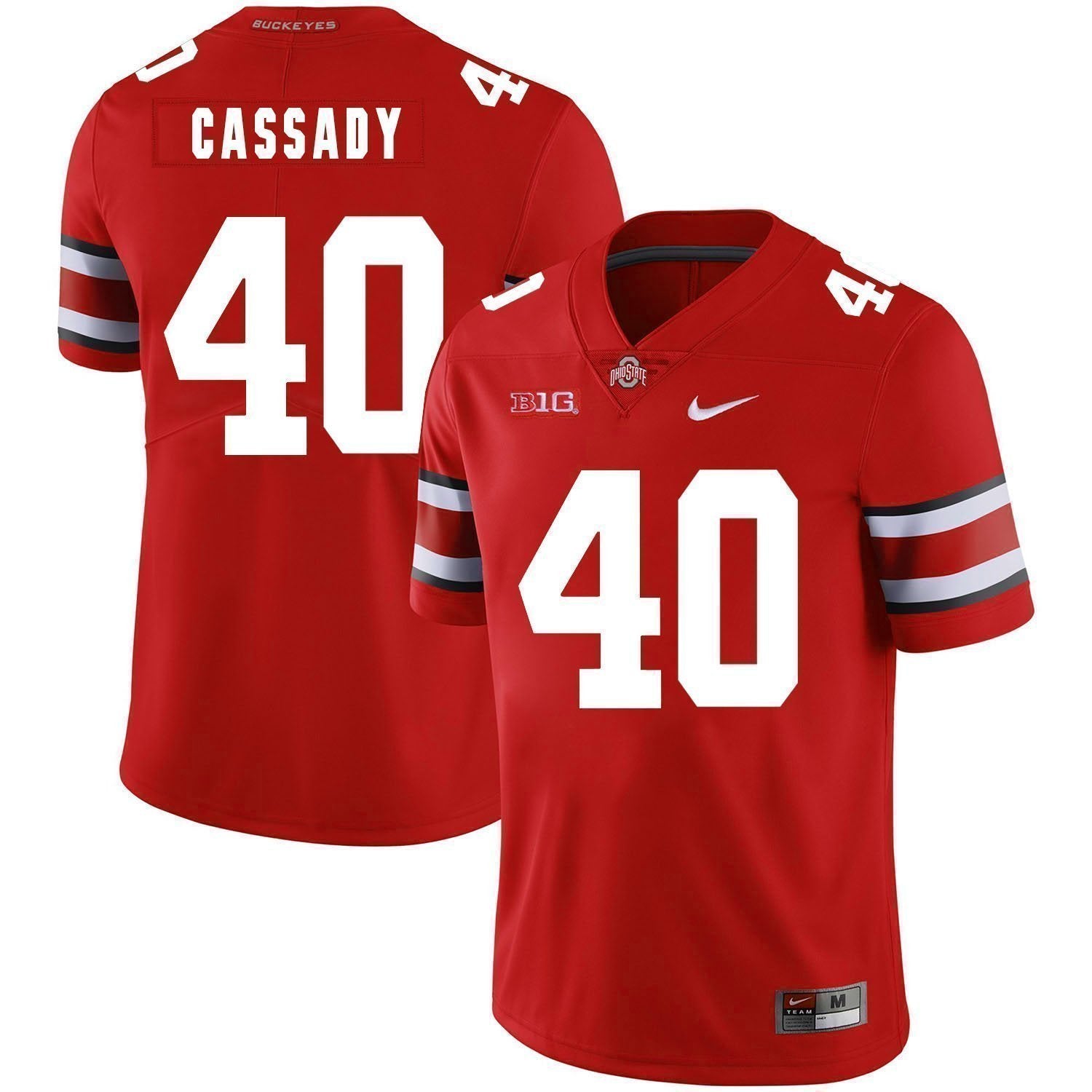 Howard Cassady Ohio State Buckeyes Football Jersey - Red