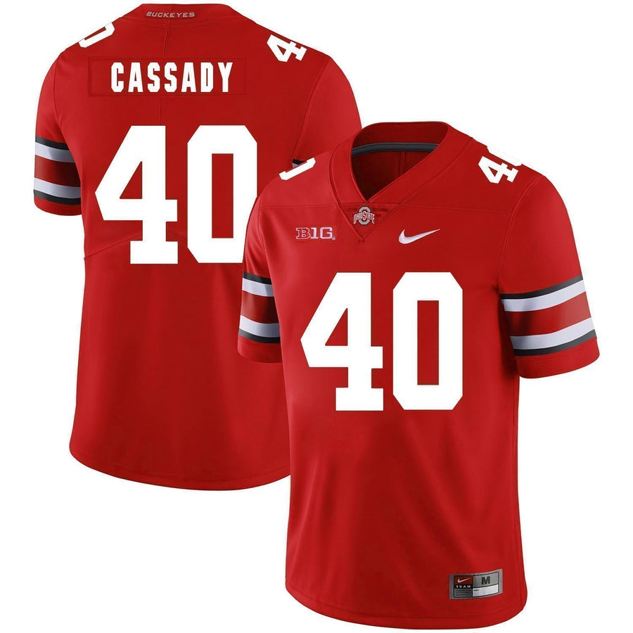 Howard Cassady Ohio State Buckeyes Football Jersey - Red