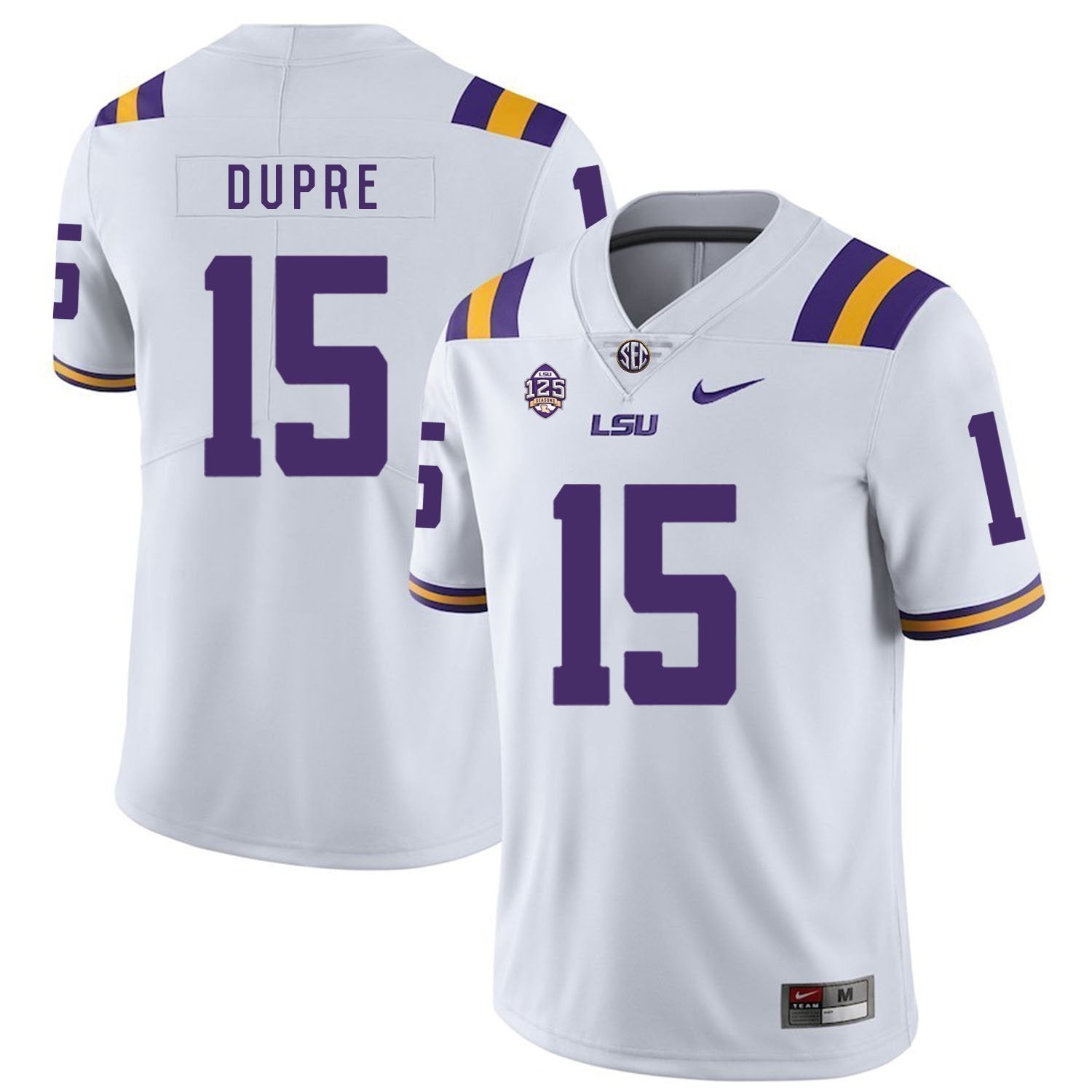 Malachi Dupre LSU Tigers Football Jersey - White