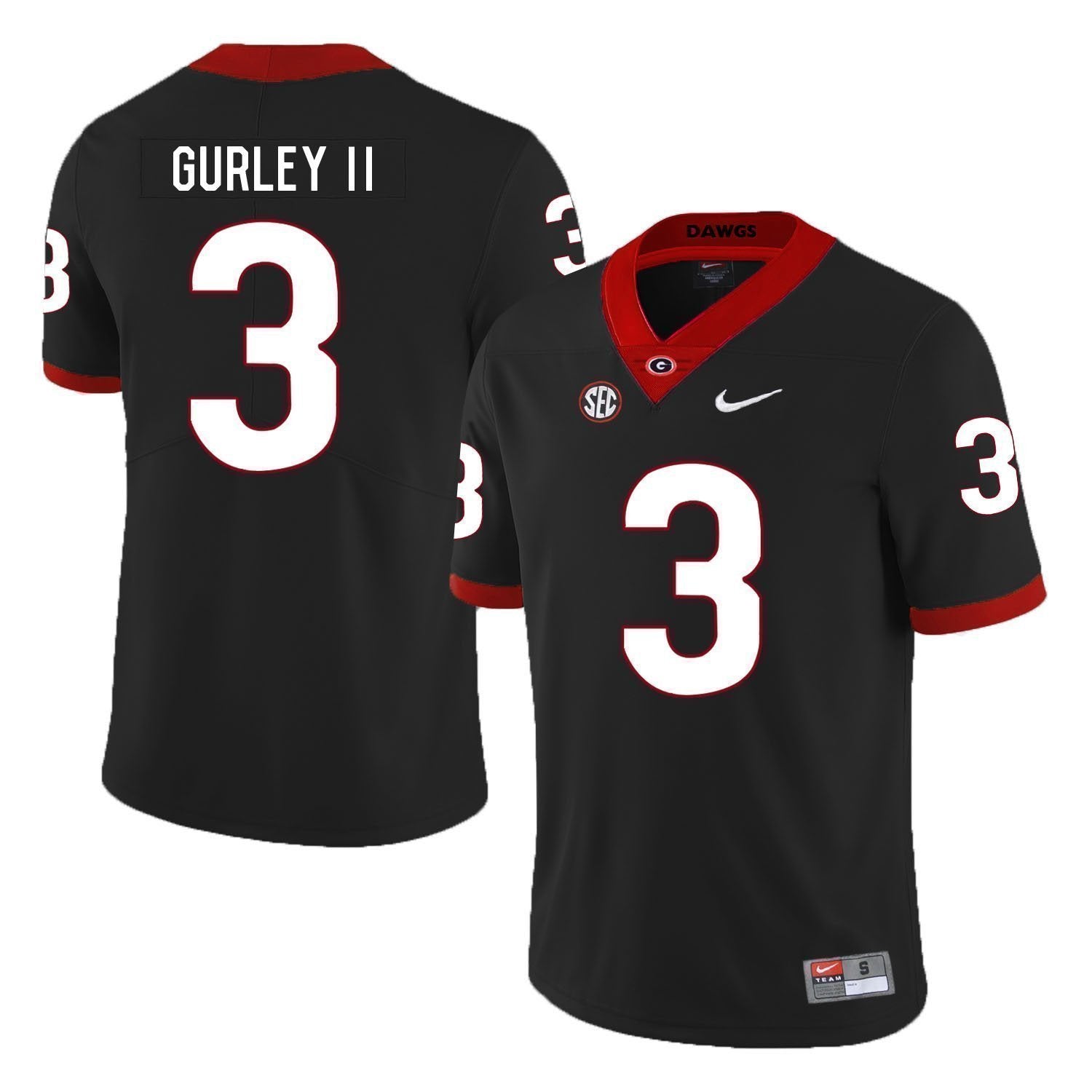 Todd Gurley II Georgia Bulldogs Football Jersey Black
