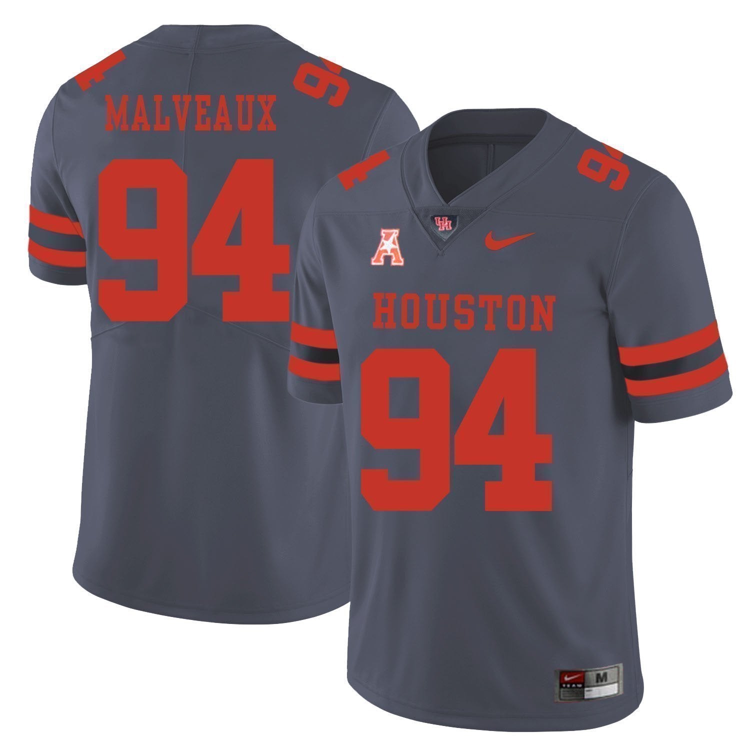 Cameron Malveaux Houston Cougars Football Jersey - Grey