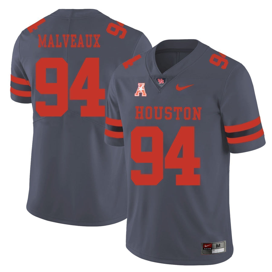 Cameron Malveaux Houston Cougars Football Jersey - Grey