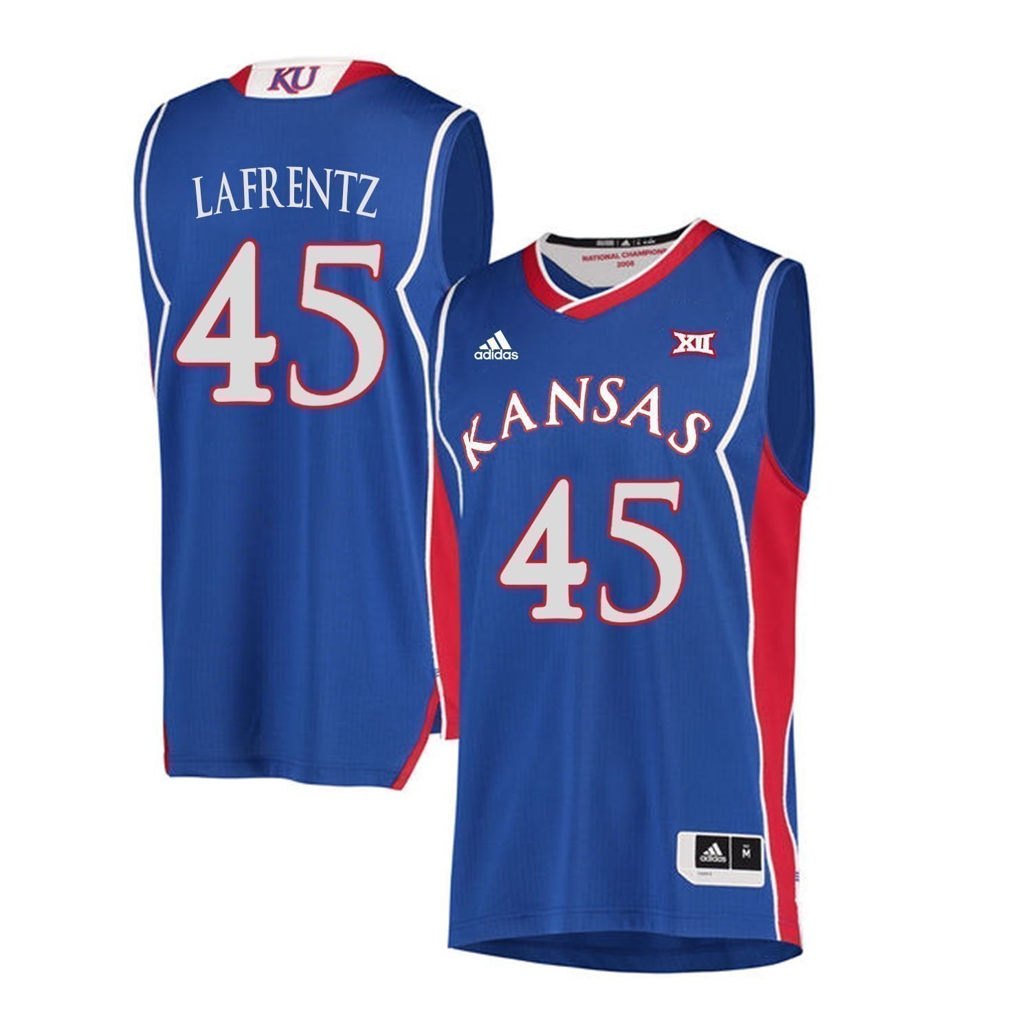 Raef LaFrentz Kansas Jayhawks Basketball Jersey-Blue