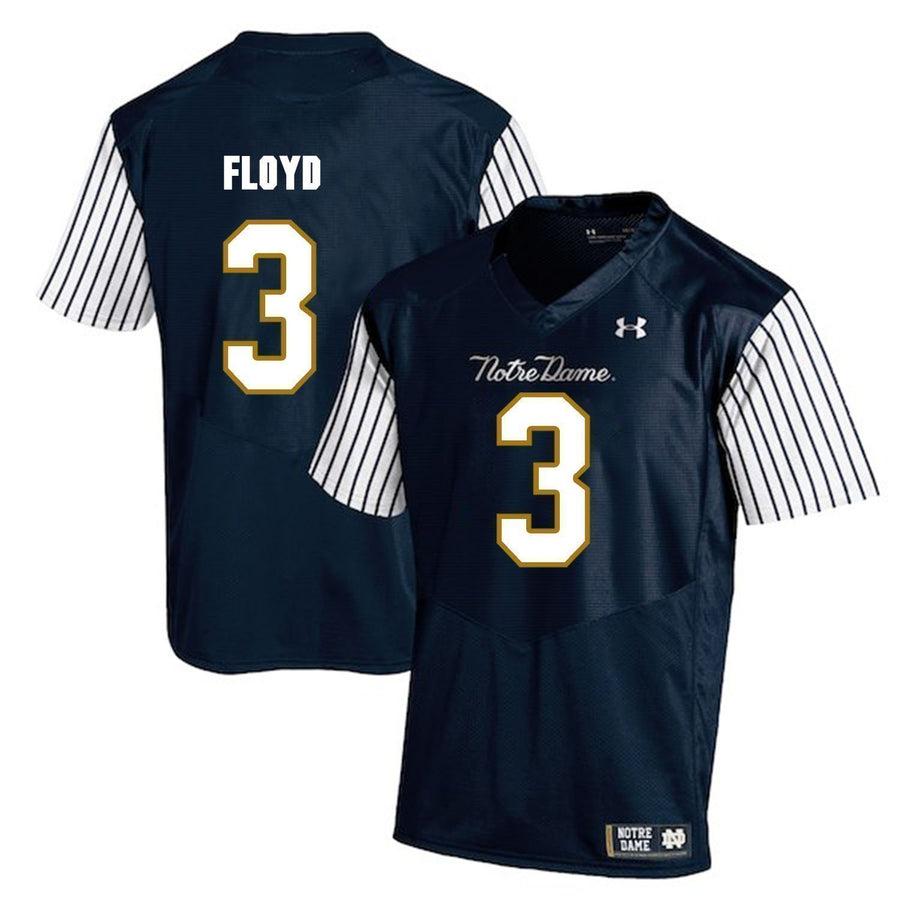 Michael Floyd Notre Dame Fighting Irish Football Jersey Navy Stripe