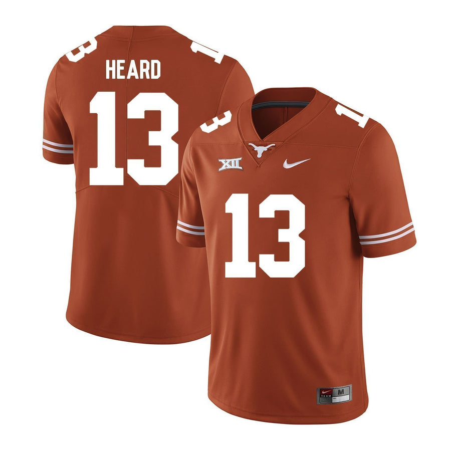 Jerrod Heard Texas Longhorns Football Jersey - Orange