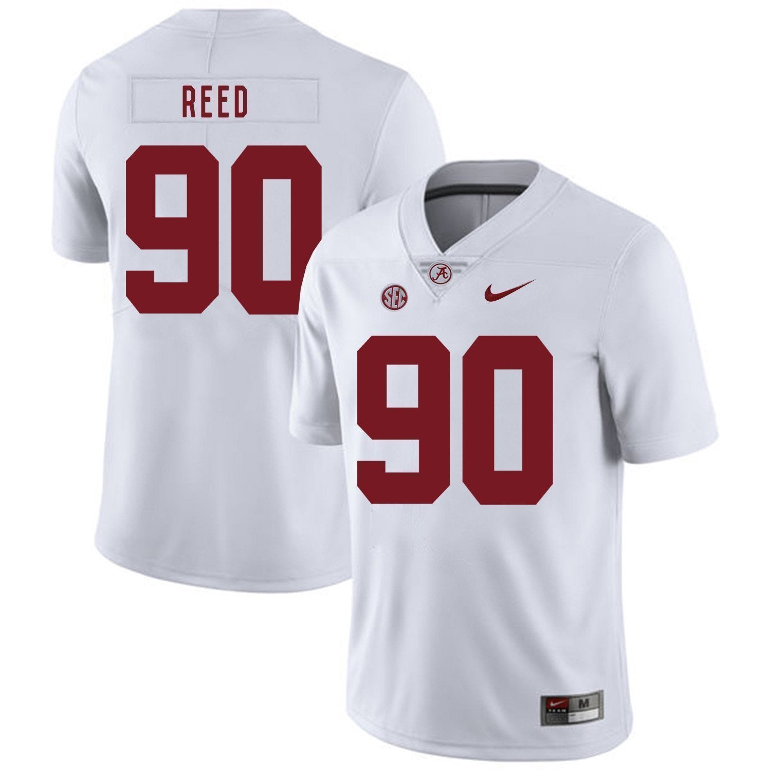 Jarran Reed Alabama Crimson Tide Football Jersey-White