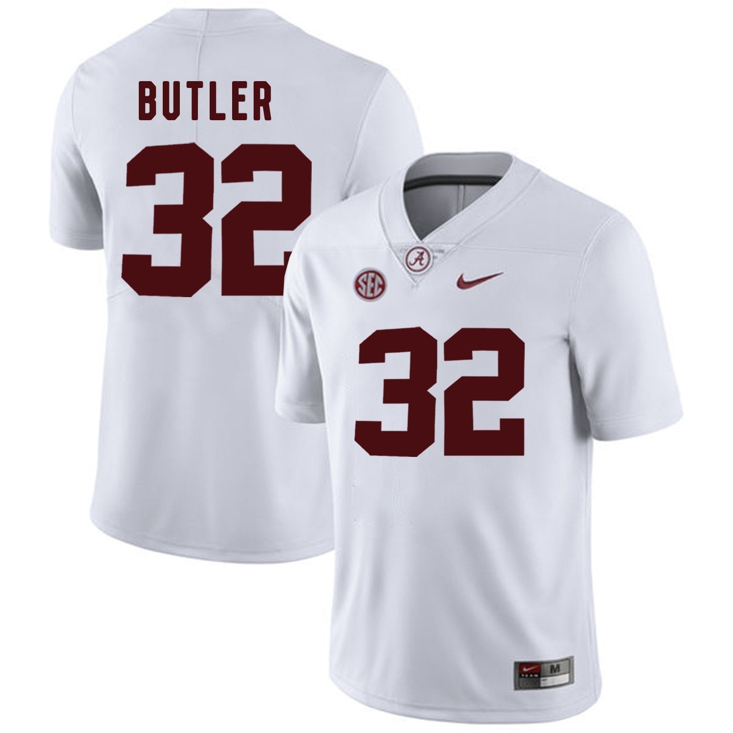 Jared Butler Alabama Crimson Tide Football Jersey-White