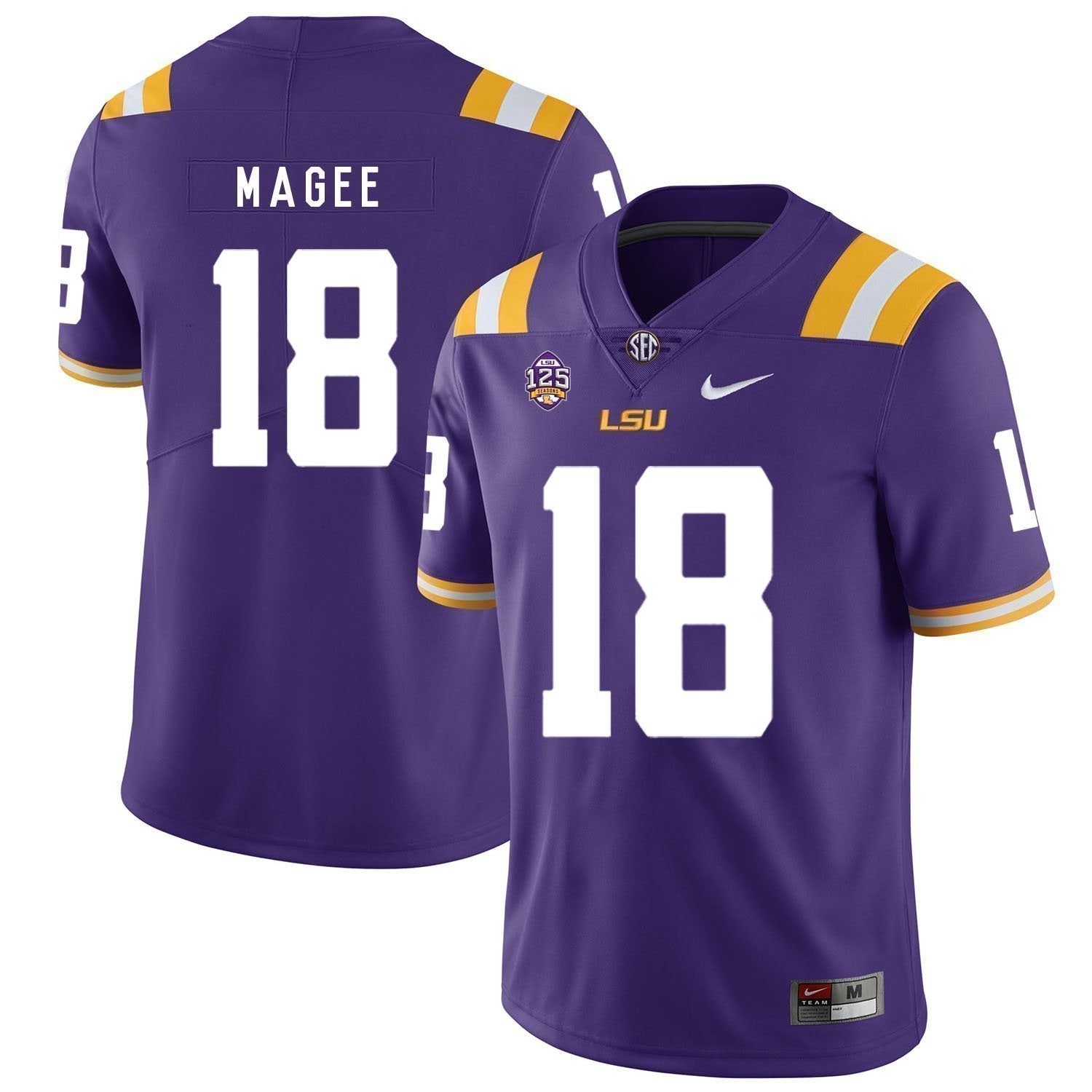 Terrence Magee LSU Tigers Football Jersey - Purple