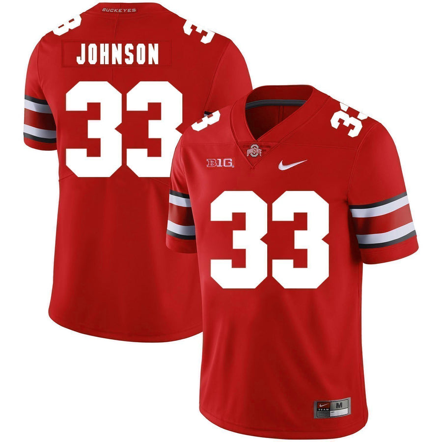 Pete Johnson Ohio State Buckeyes Football Jersey - Red