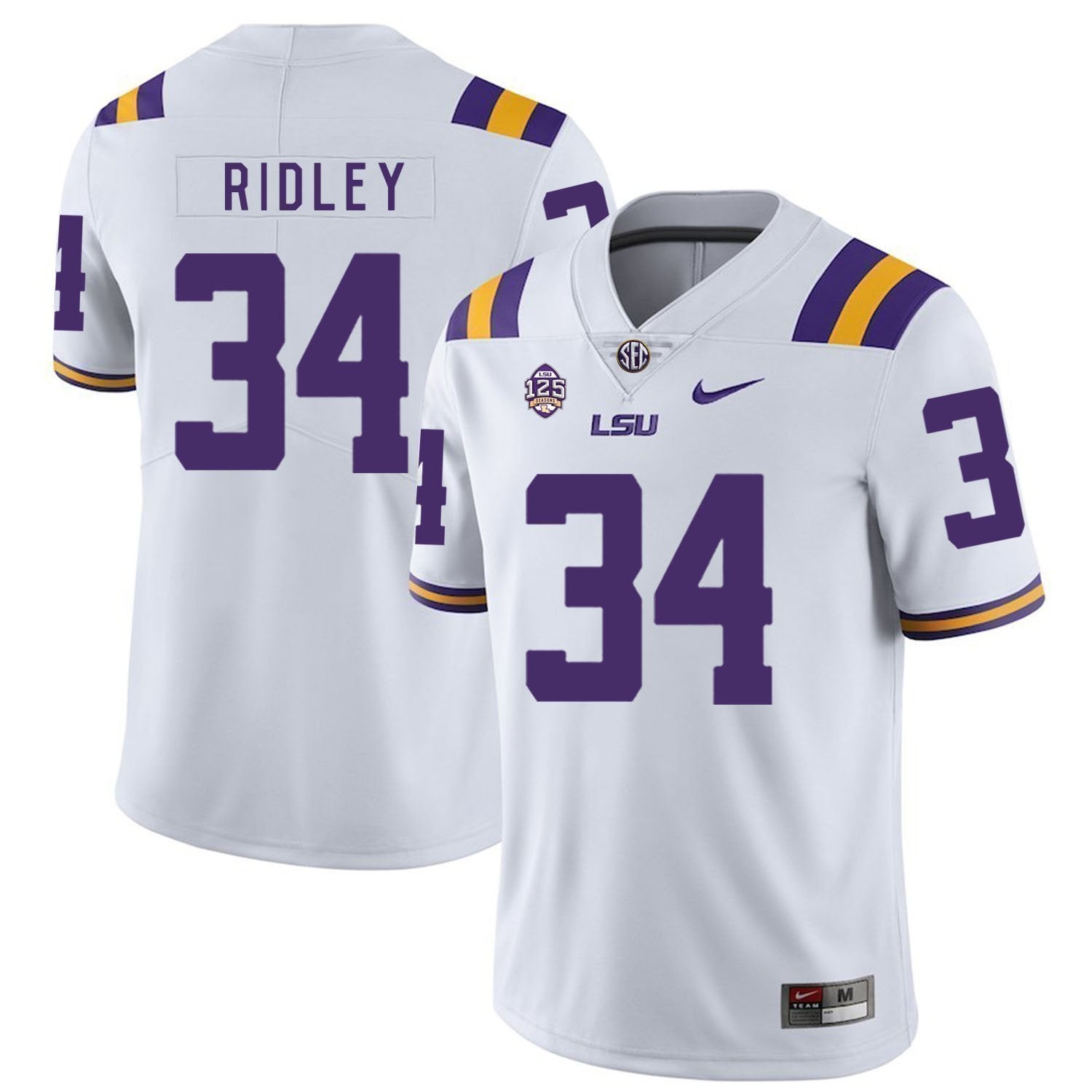 Stevan Ridley LSU Tigers Football Jersey - White