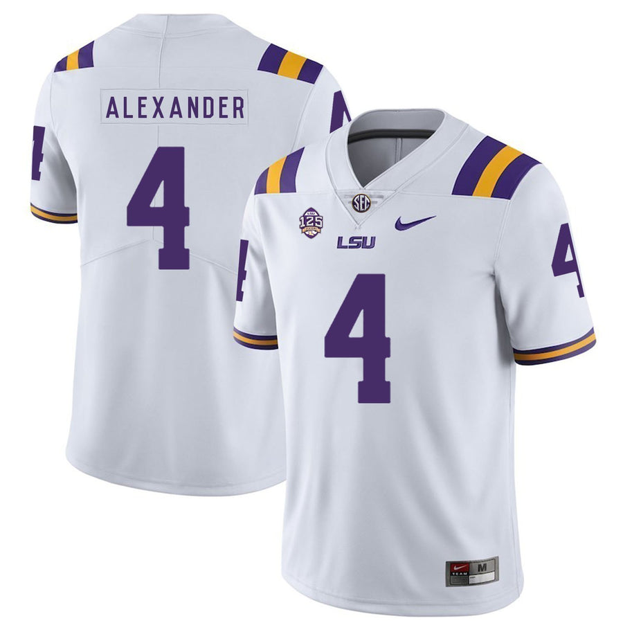 Kwon Alexander LSU Tigers Football Jersey - White