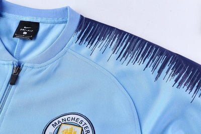 Manchester City Light Blue Tracksuit Training Jackets and Pants 2018/19