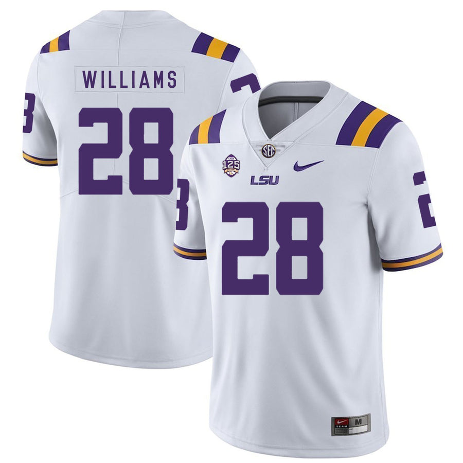 Darrel Williams LSU Tigers Football Jersey - White