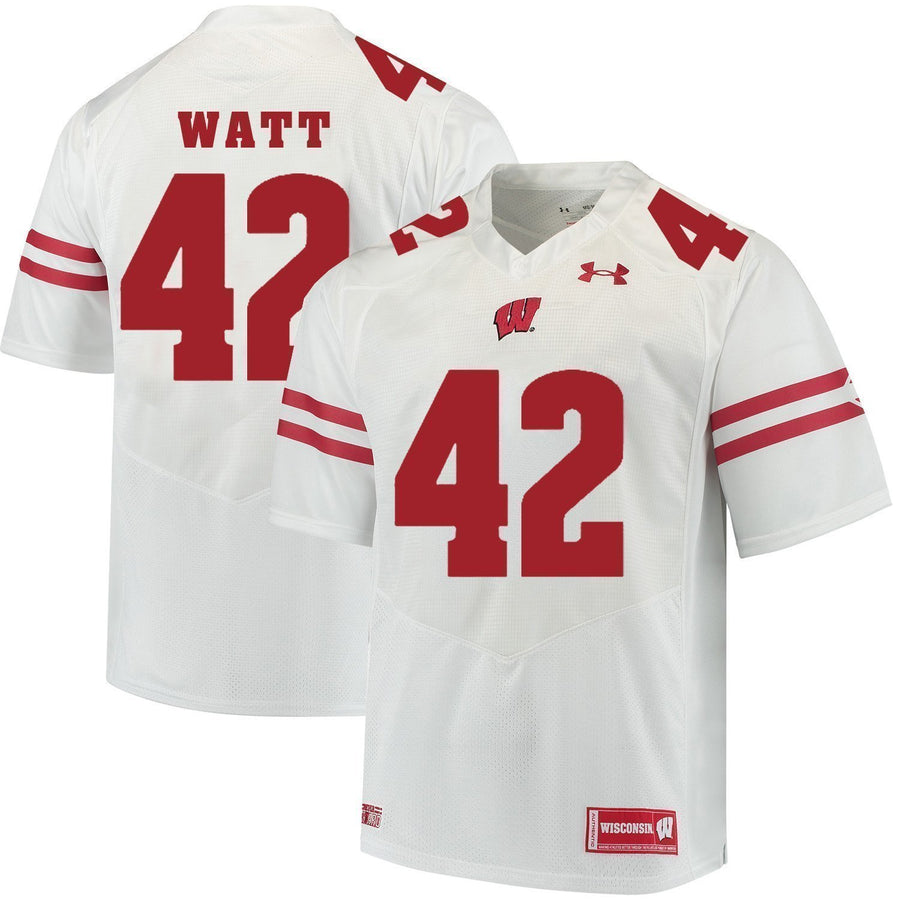 T.J. Watt Wisconsin Badgers Football Jersey White