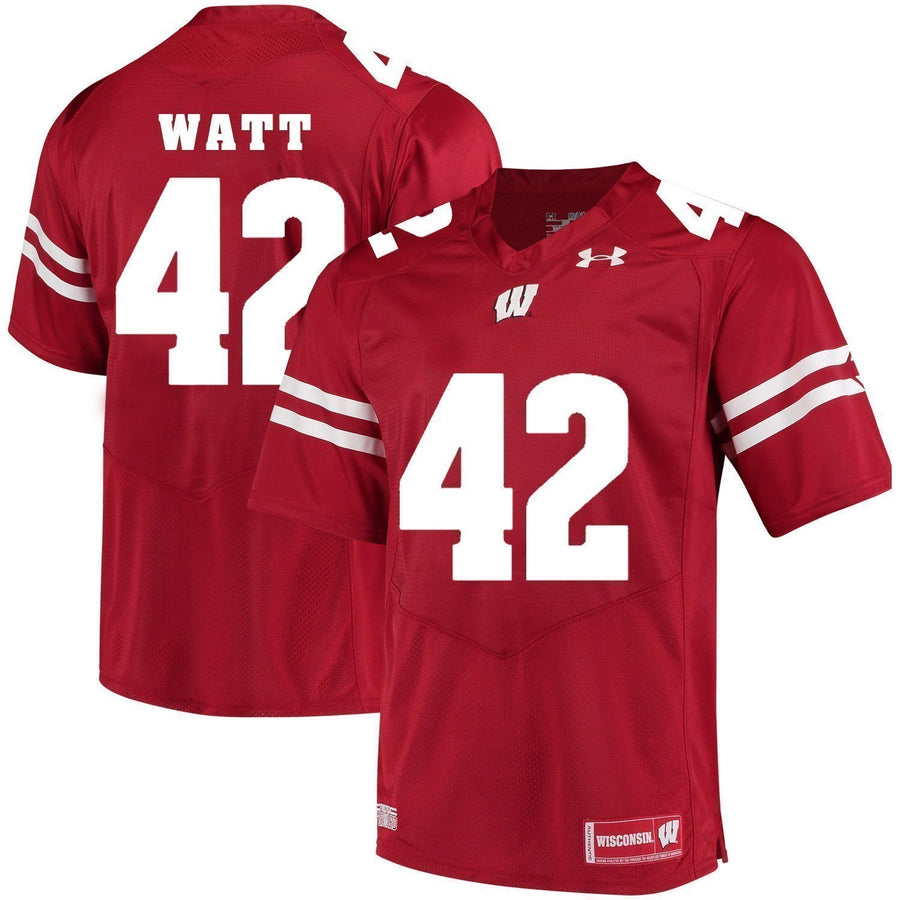 T.J. Watt Wisconsin Badgers Football Jersey Red