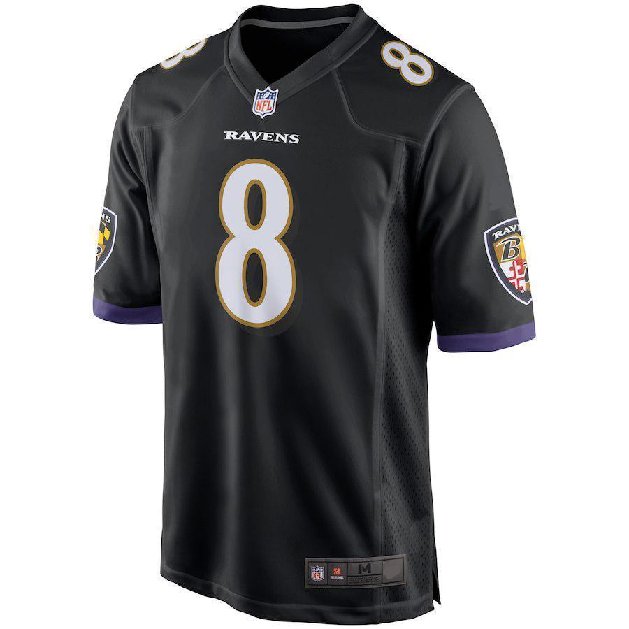 Lamar Jackson Baltimore Ravens 2018 NFL Draft Pick Game Jersey