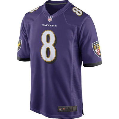 Lamar Jackson Baltimore Ravens 2018 NFL Draft Pick Game Jersey