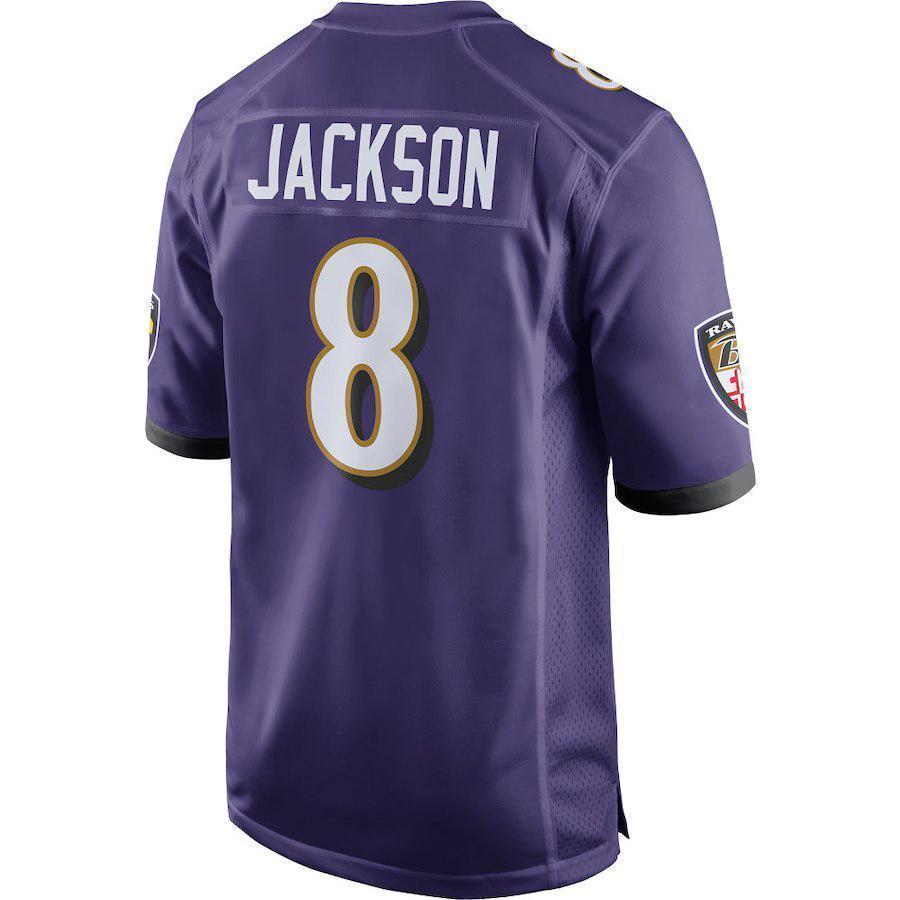 Lamar Jackson Baltimore Ravens 2018 NFL Draft Pick Game Jersey