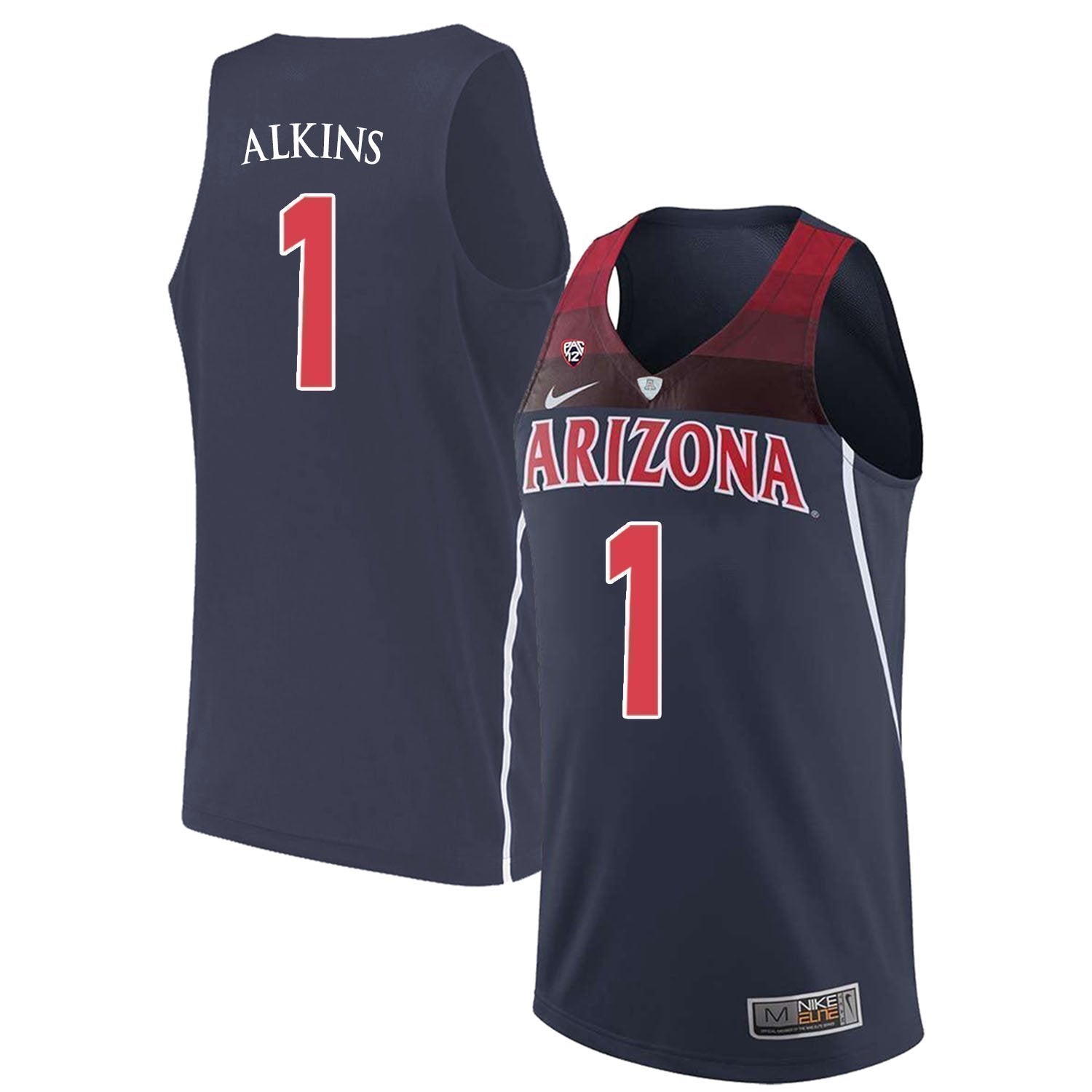 Rawle Alkins Arizona Wildcats Basketball Jersey-Navy