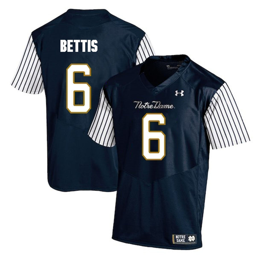 Jerome Bettis Notre Dame Fighting Irish Football Jersey Navy Stripe
