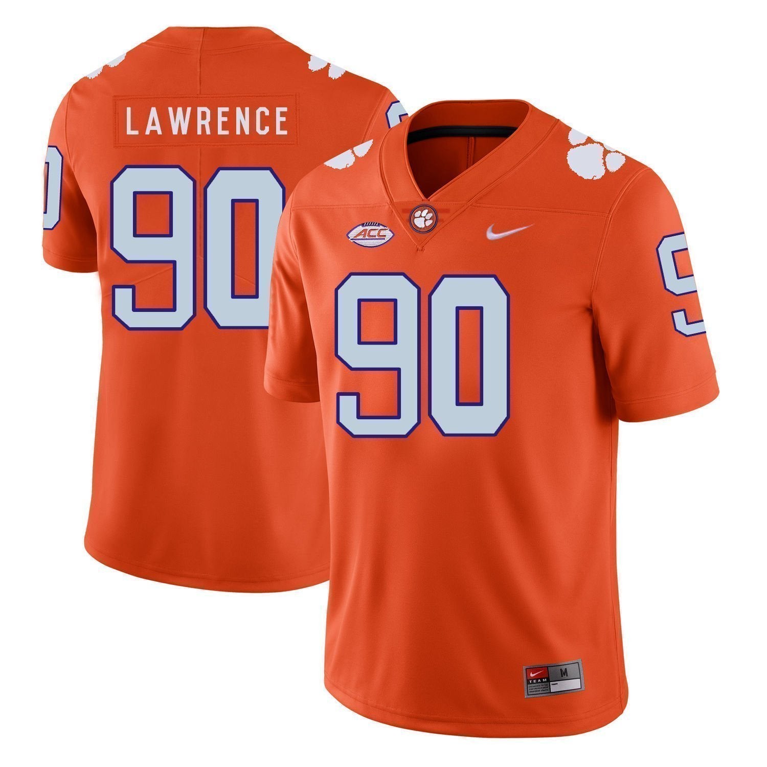 Dexter Lawrence Clemson Tigers Football Jersey Orange