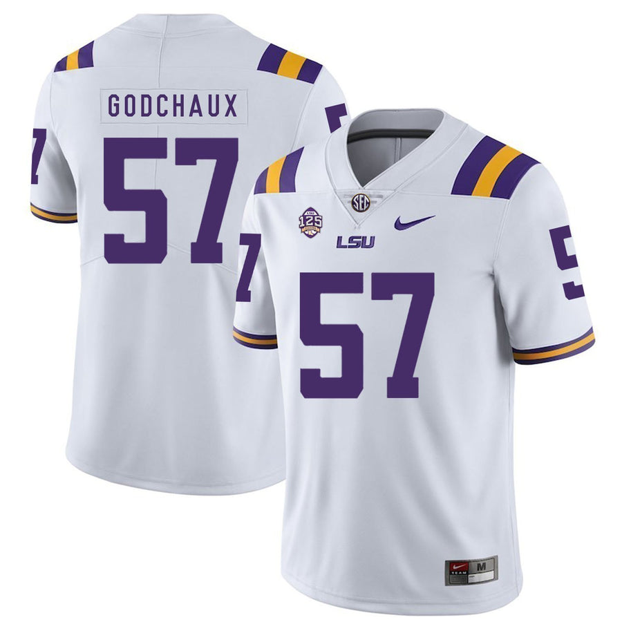 Davon Godchaux LSU Tigers Football Jersey - White