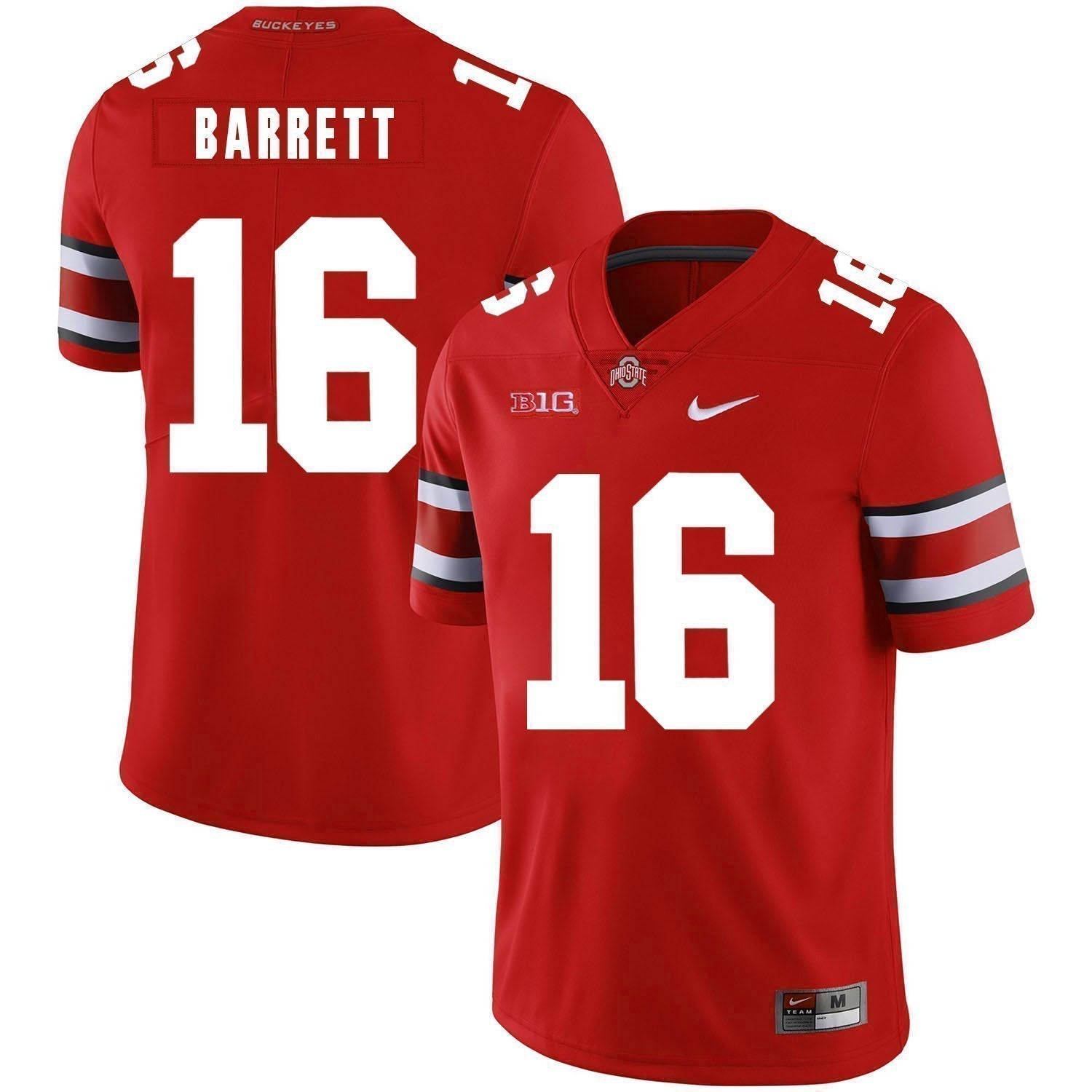 J.T. Barrett Ohio State Buckeyes Football Jersey - Red