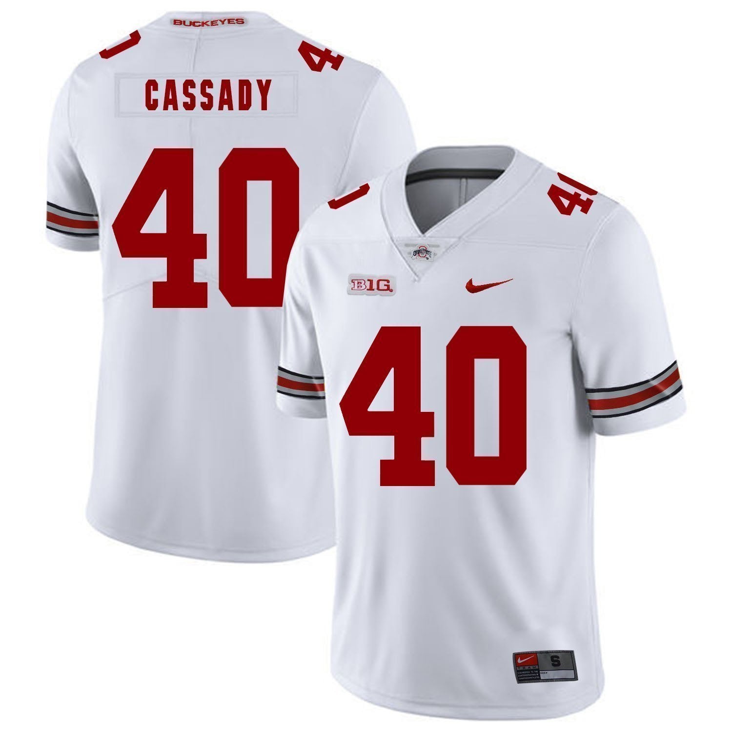 Howard Cassady Ohio State Buckeyes Football Jersey - White