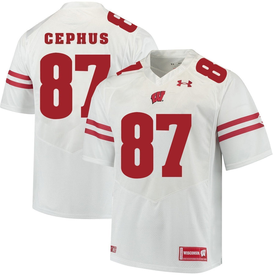 Quintez Cephus Wisconsin Badgers Football Jersey White