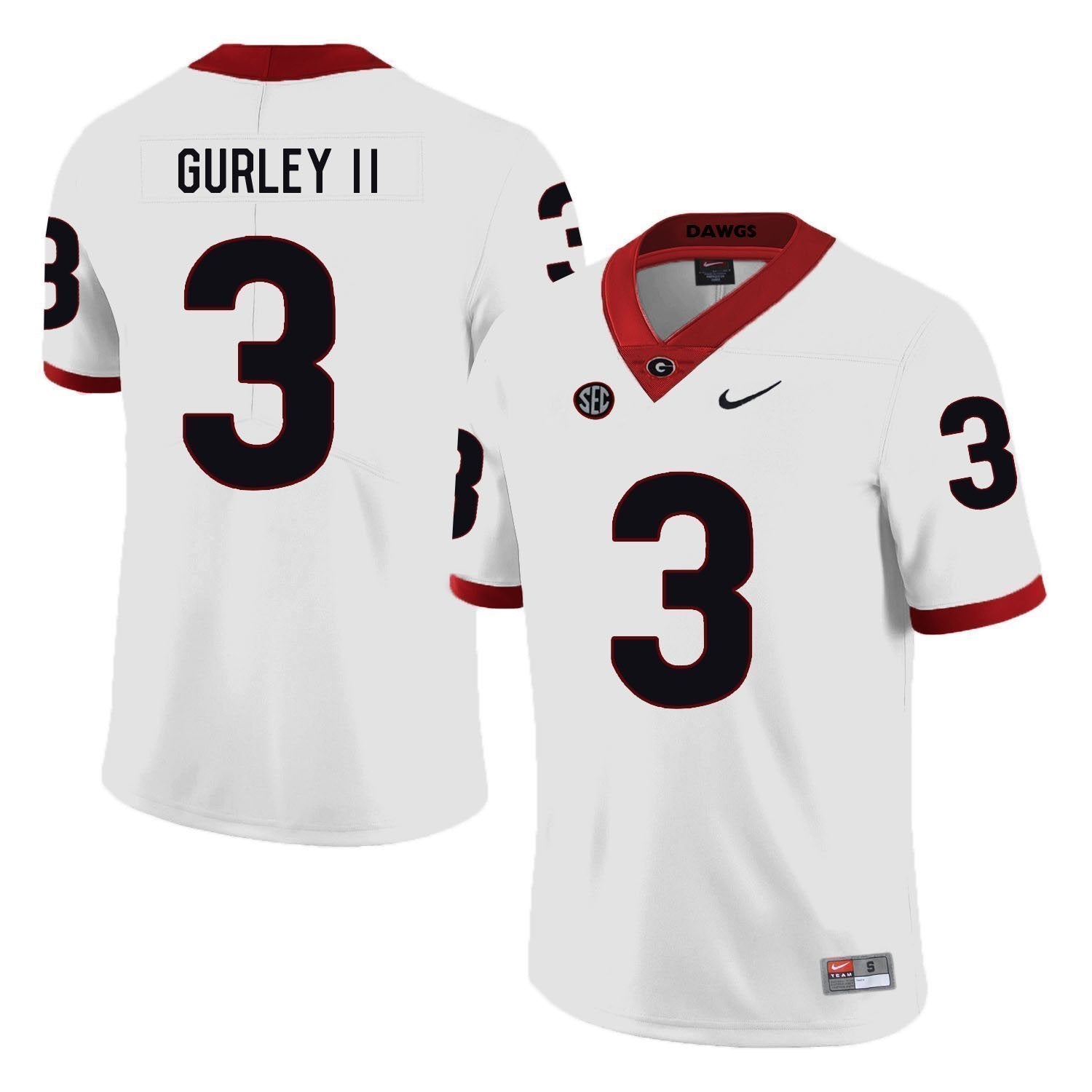 Todd Gurley II Georgia Bulldogs Football Jersey White