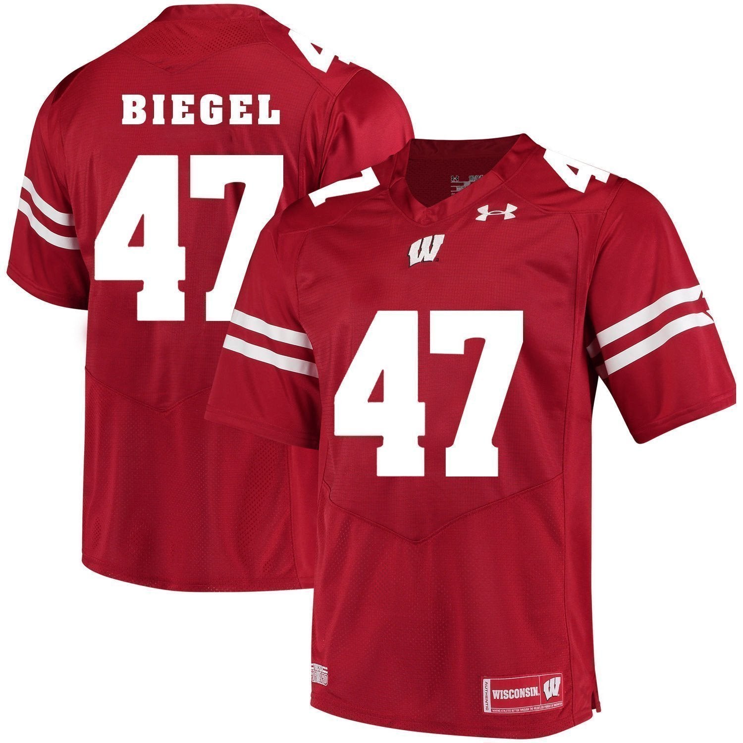 Vince Biegel Wisconsin Badgers Football Jersey Red