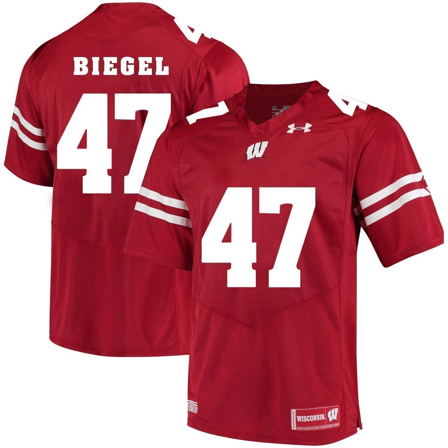 Vince Biegel Wisconsin Badgers Football Jersey Red