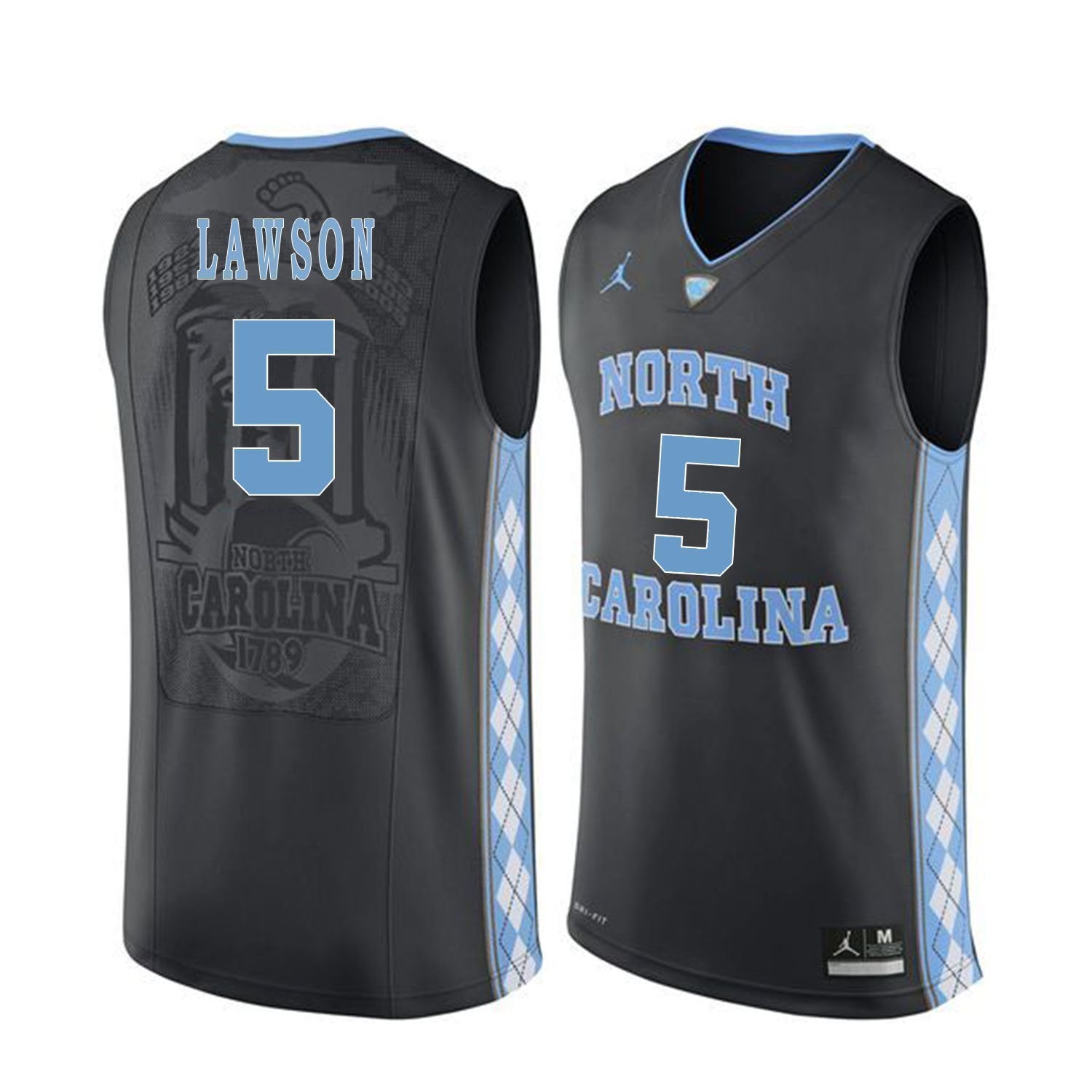 Ty Lawson North Carolina Basketball Jersey-Black