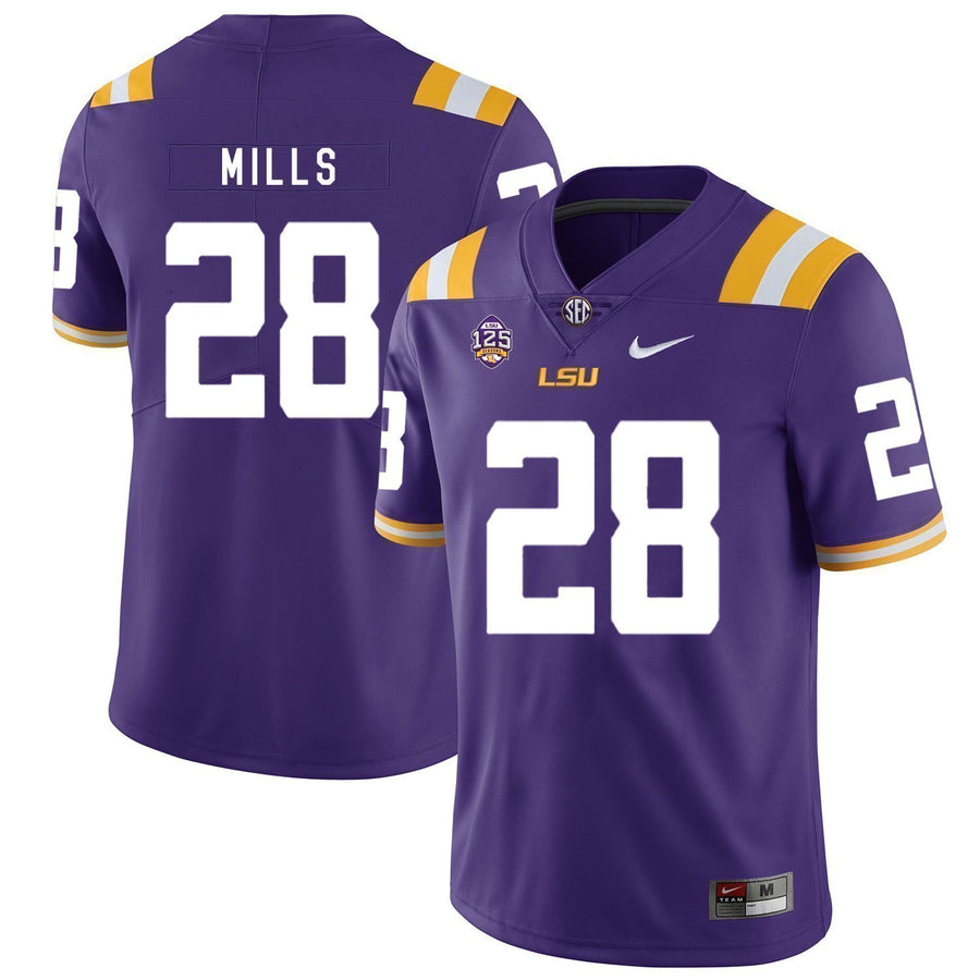 Jalen Mills LSU Tigers Football Jersey - Purple