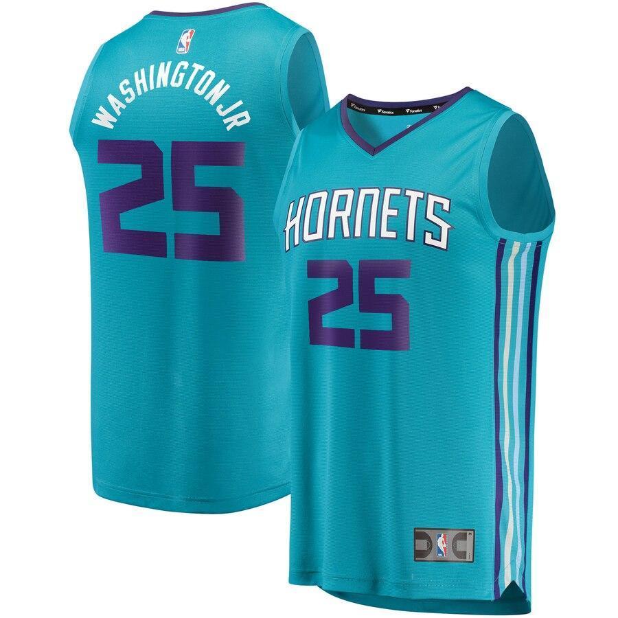 PJ Washington Charlotte Hornets 2019 NBA Draft First Round Pick Fast Break Replica Jersey Teal - Icon Edition