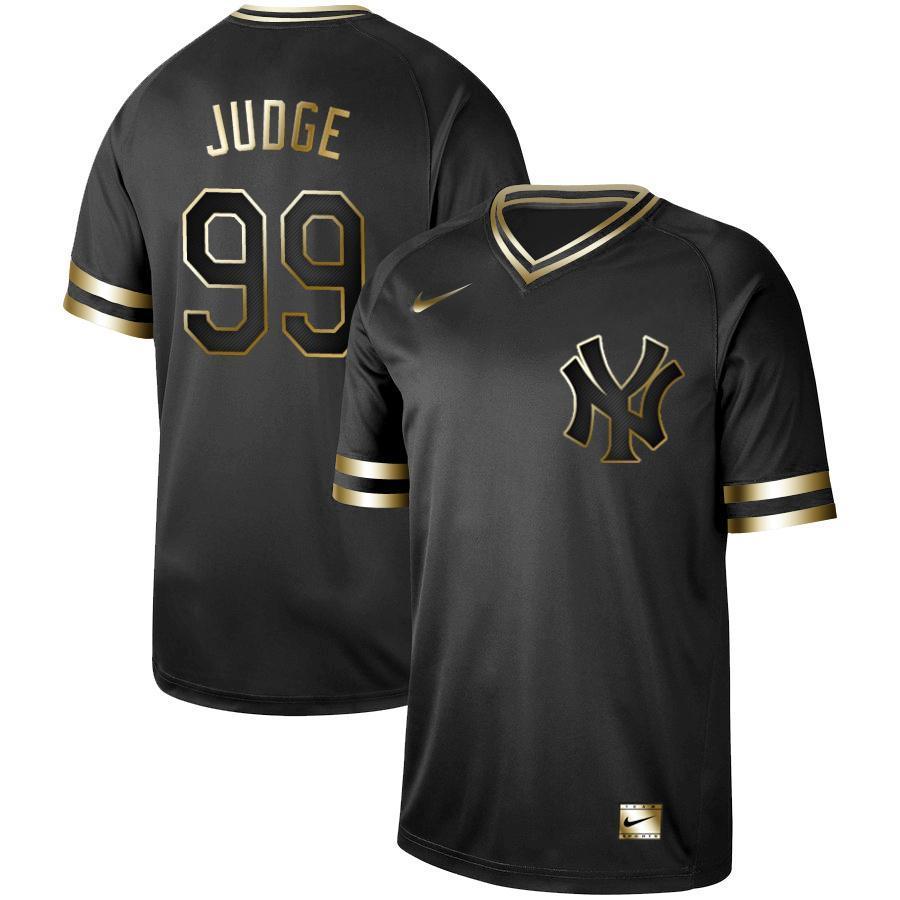 Aaron Judge NY Yankees New Arrival 2019 Baseball Player Black Golden Jersey