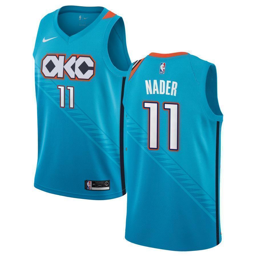 Oklahoma City Thunder #11 Abdel Nader NEW 2018/19 City Edition Swingman Jersey