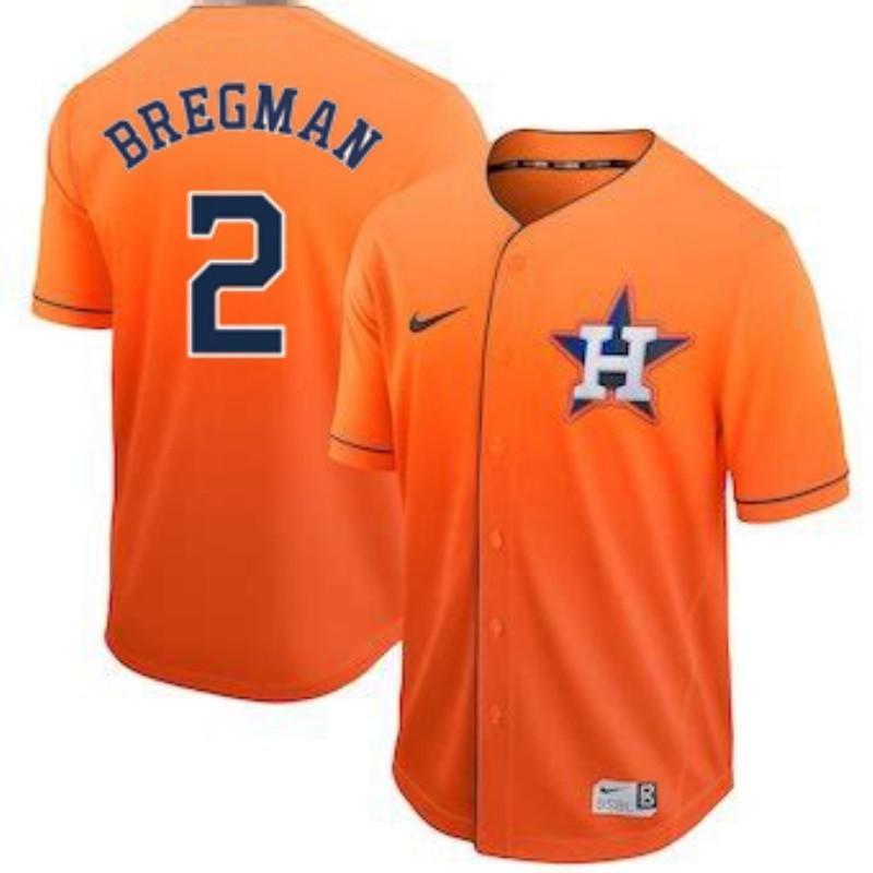 Alex Bregman Houston Astros 2019 New Arrivals Baseball Player Fade Jersey