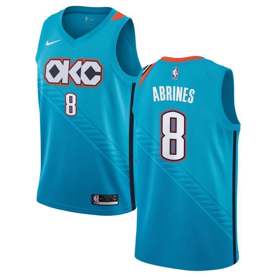 Oklahoma City Thunder #8 Álex Abrines NEW 2018/19 City Edition Swingman Jersey
