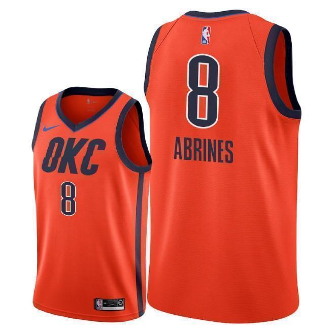 Oklahoma City Thunder #8 Alex Abrines 2018/19 Earned Edition Swingman Jersey