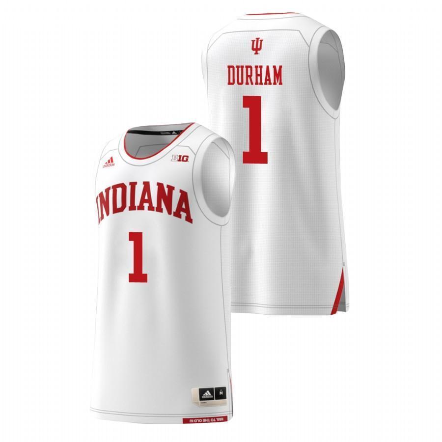 Aljami Durham Indiana Hoosiers Basketball Jersey - White