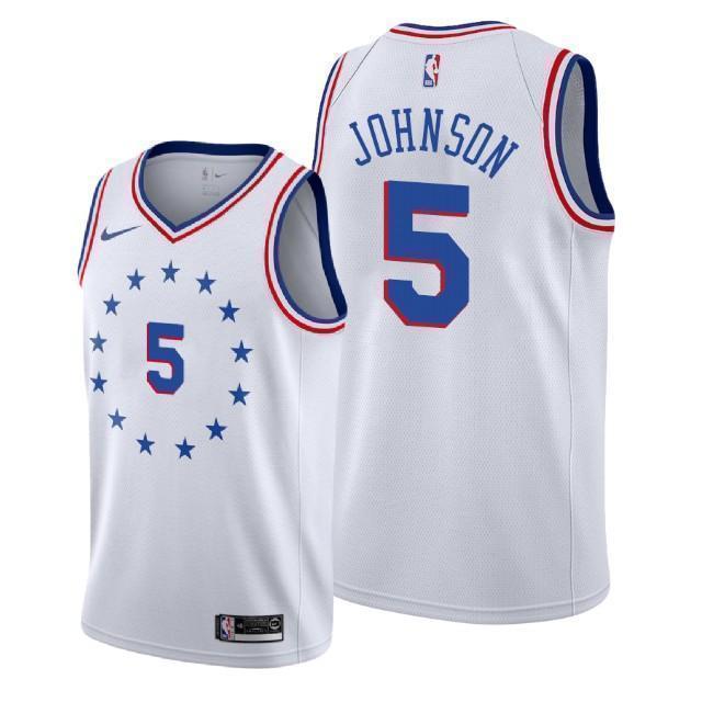 Philadelphia 76ers #5 Amir Johnson 2018/19 Earned Edition Swingman Jersey