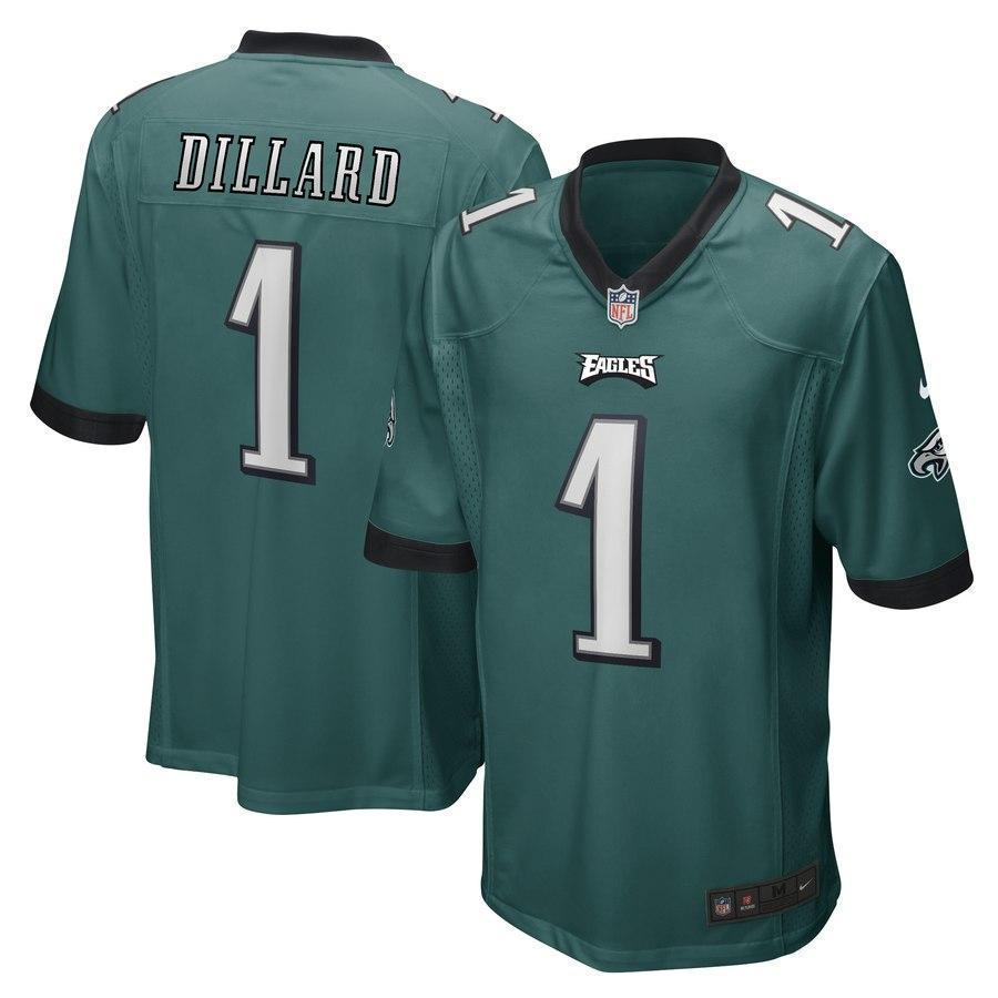Andre Dillard Philadelphia Eagles 2019 Draft First Round Pick Game Jersey - Green