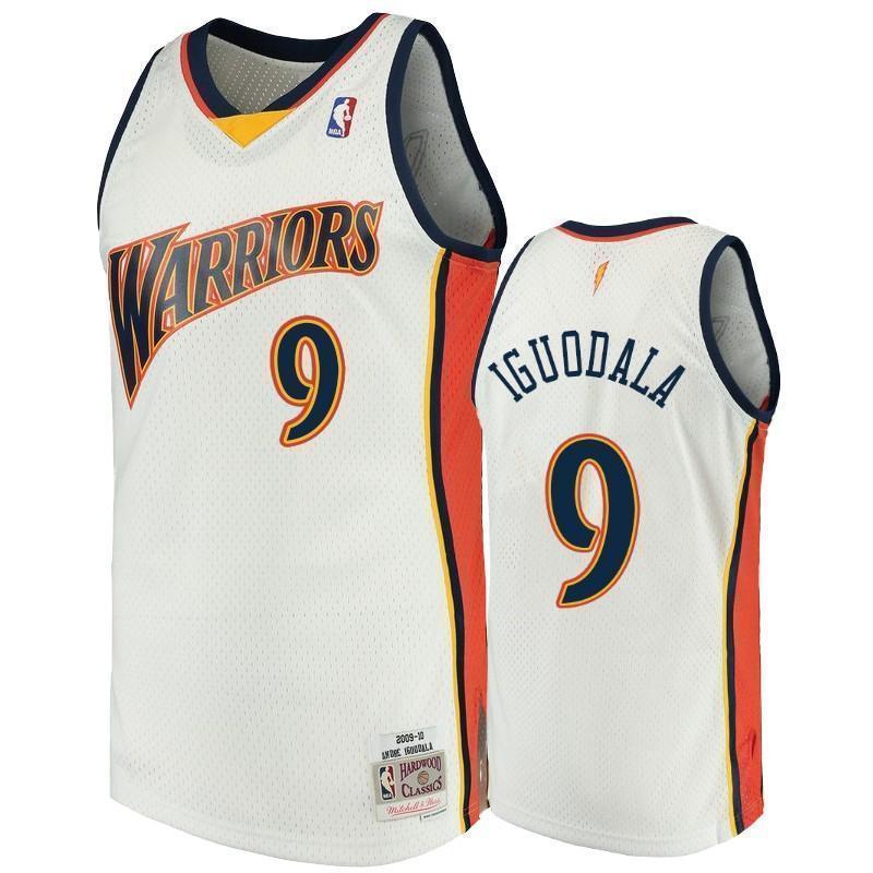 Golden State Warriors #9 Andre Iguodala 2009-10 Hardwood Classics Jersey