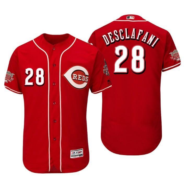 Anthony DeSclafani Cincinnati Reds 150th Anniversary Baseball Jersey - Scarlet